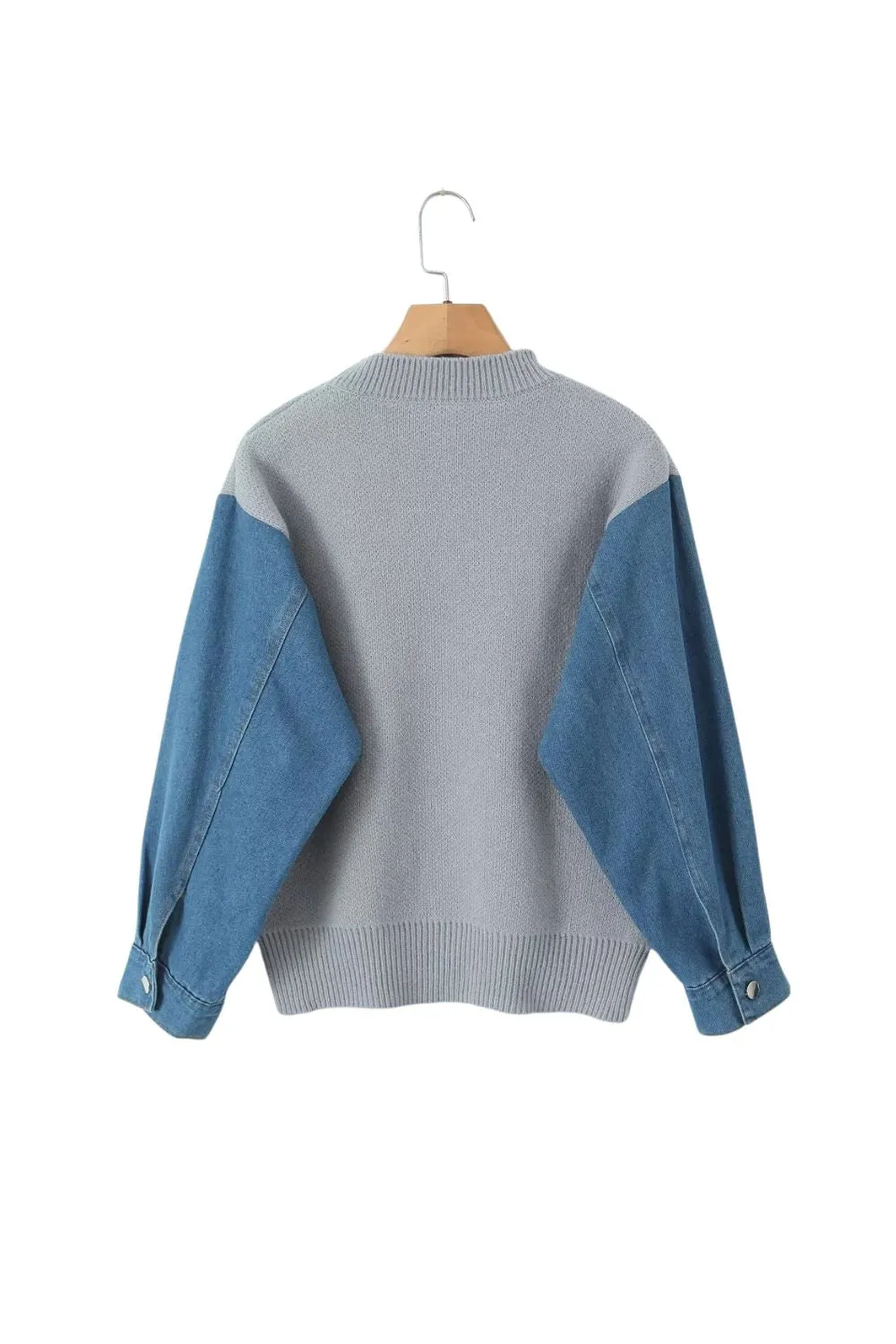 ‘Vera’ Round Neck Patchwork Sweater