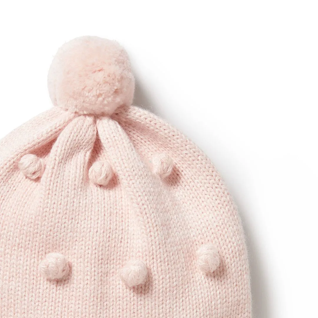 Wilson & Frenchy Knitted Bauble Hat - Pink