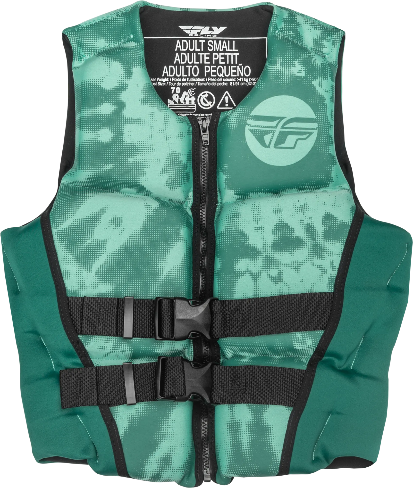 WMN'S NEOPRENE FLOTATION VEST DARK TEAL/LIGHT TEAL XL