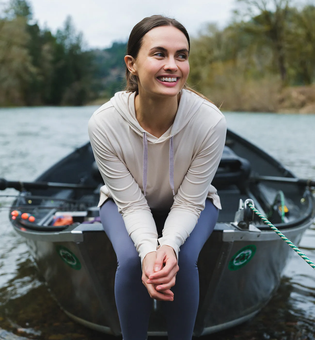 Women's Bamboo Flex Hoodie - Stone