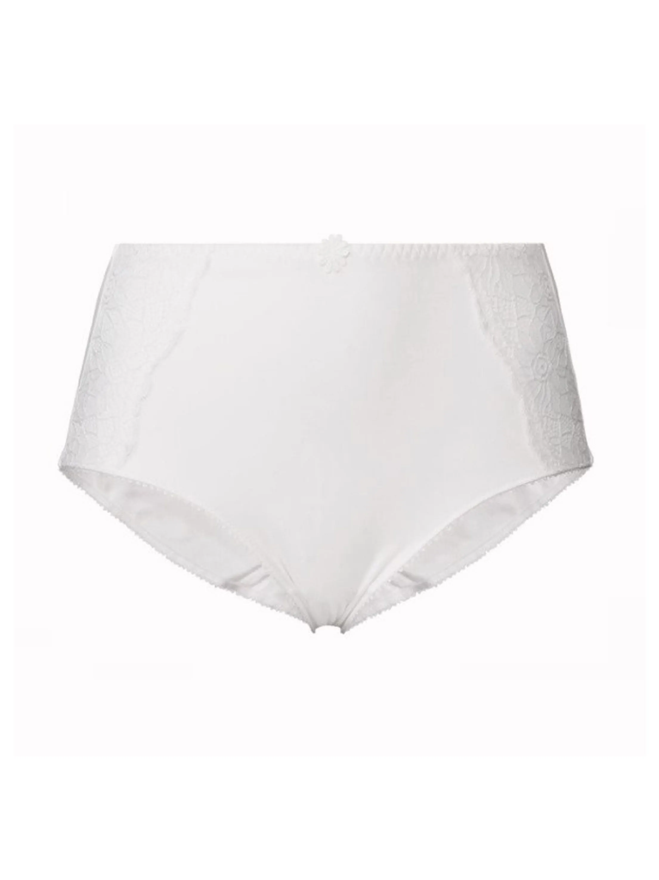 Women's High Waist Control Briefs,White